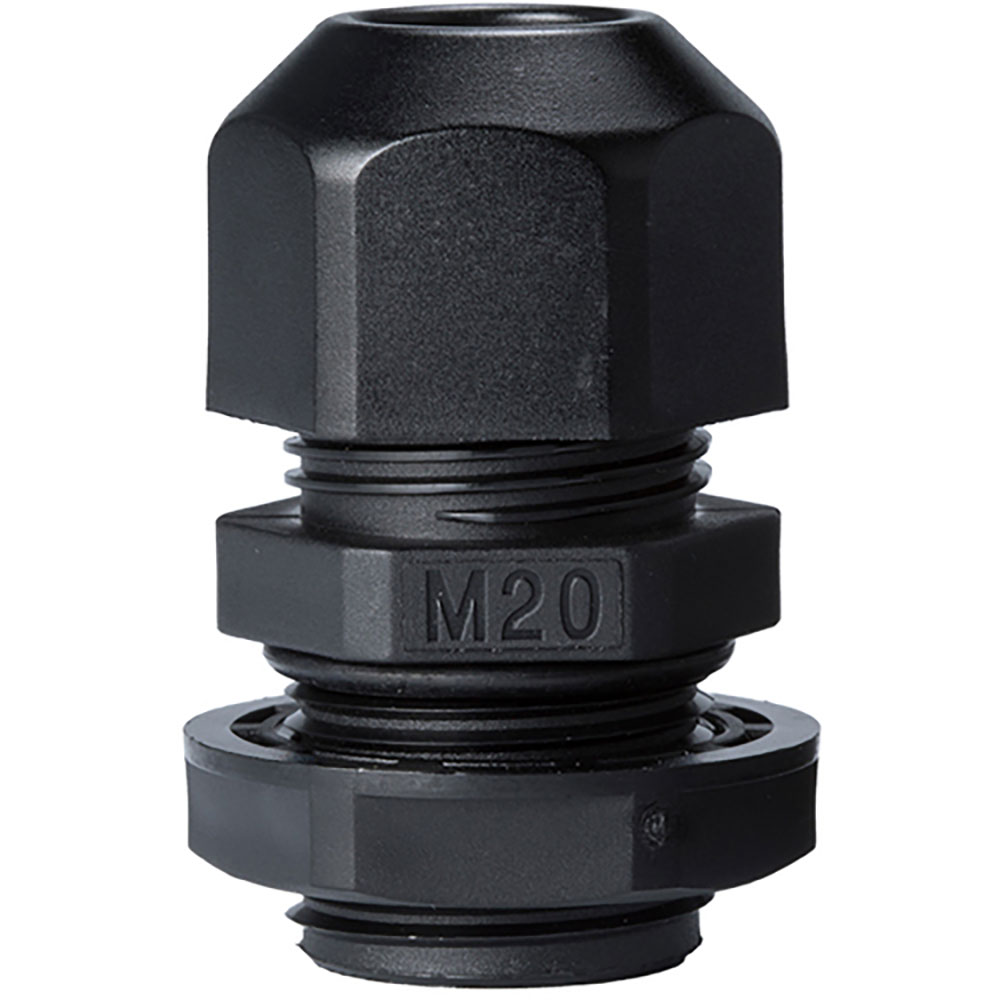 タカチ Mネジケーブルグランド 低価格タイプ ブラック RM20L-12B_