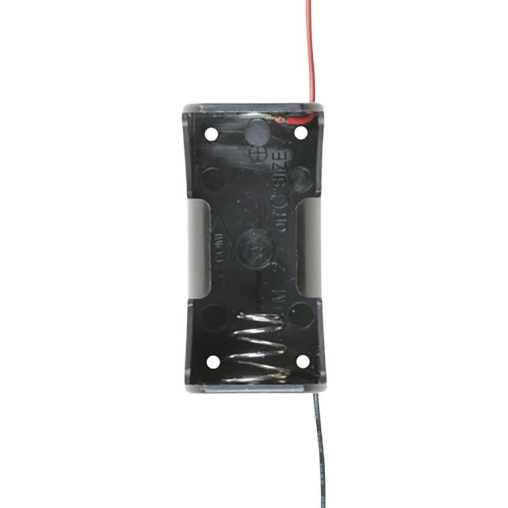 タカチ　リード線付電池ホルダー　単２×１　ＢＨ２１１－１＿