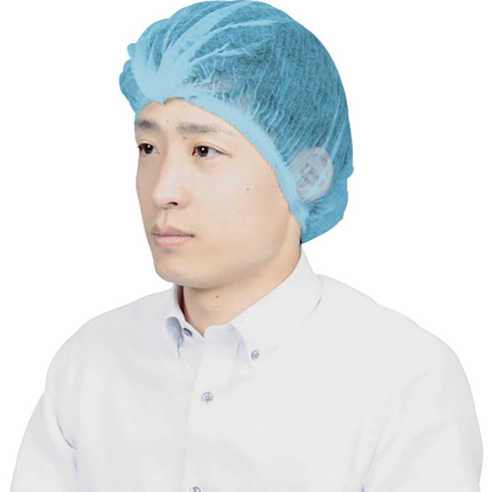 TRUSCO まとめ買い 使い捨てキャップ ブルー (500枚入) TDC-480-100B-5P_