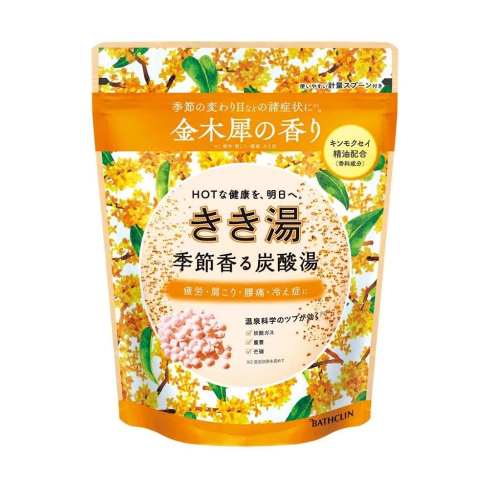 バスクリン きき湯 季節香る炭酸湯 金木犀の香り 360g