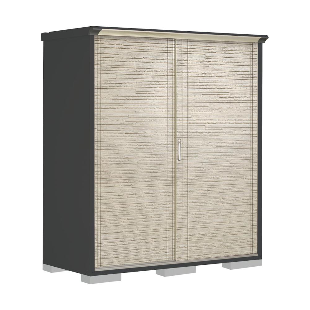 タクボ物置　ペインタ　（ＧＰ）　本体アイボリーブラック　間口１７０×奥行７５×高さ１９０ｍｍ　たて置きタイプ　ＷＴキャメル　ＰＹ－１７７ＡＴＥ５