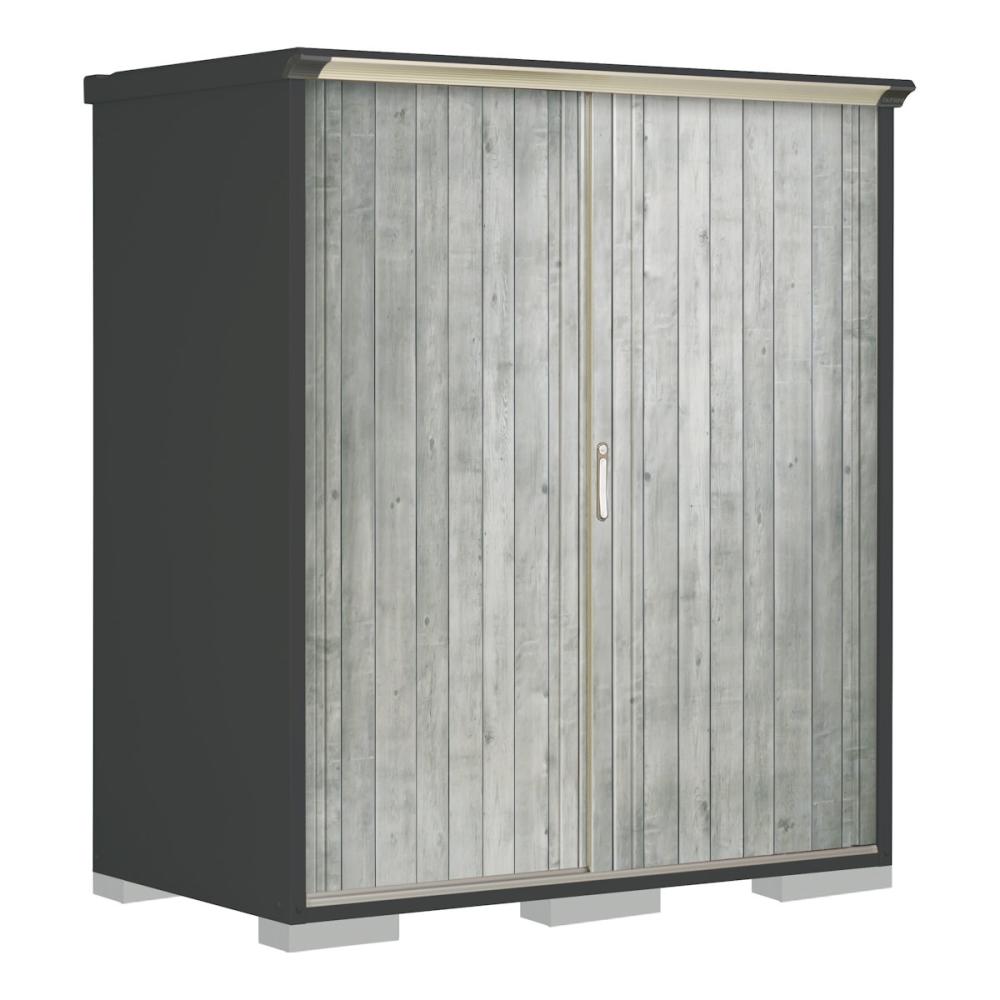 タクボ物置　ペインタ　（ＧＰ）　本体アイボリーブラック　間口１７０×奥行９０×高さ１９０ｍｍ　たて置きタイプ　ＷＴブラックチェリー　ＰＹ－１７９ＡＴＥ６