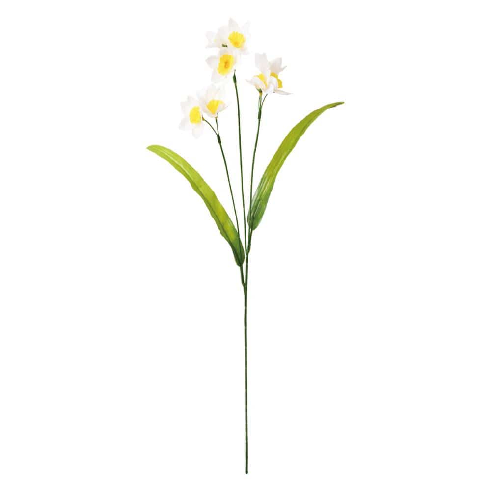 造花　ニホンスイセン　ホワイトイエロー　ＦＳ－５４６８　Ｗ／Ｙ