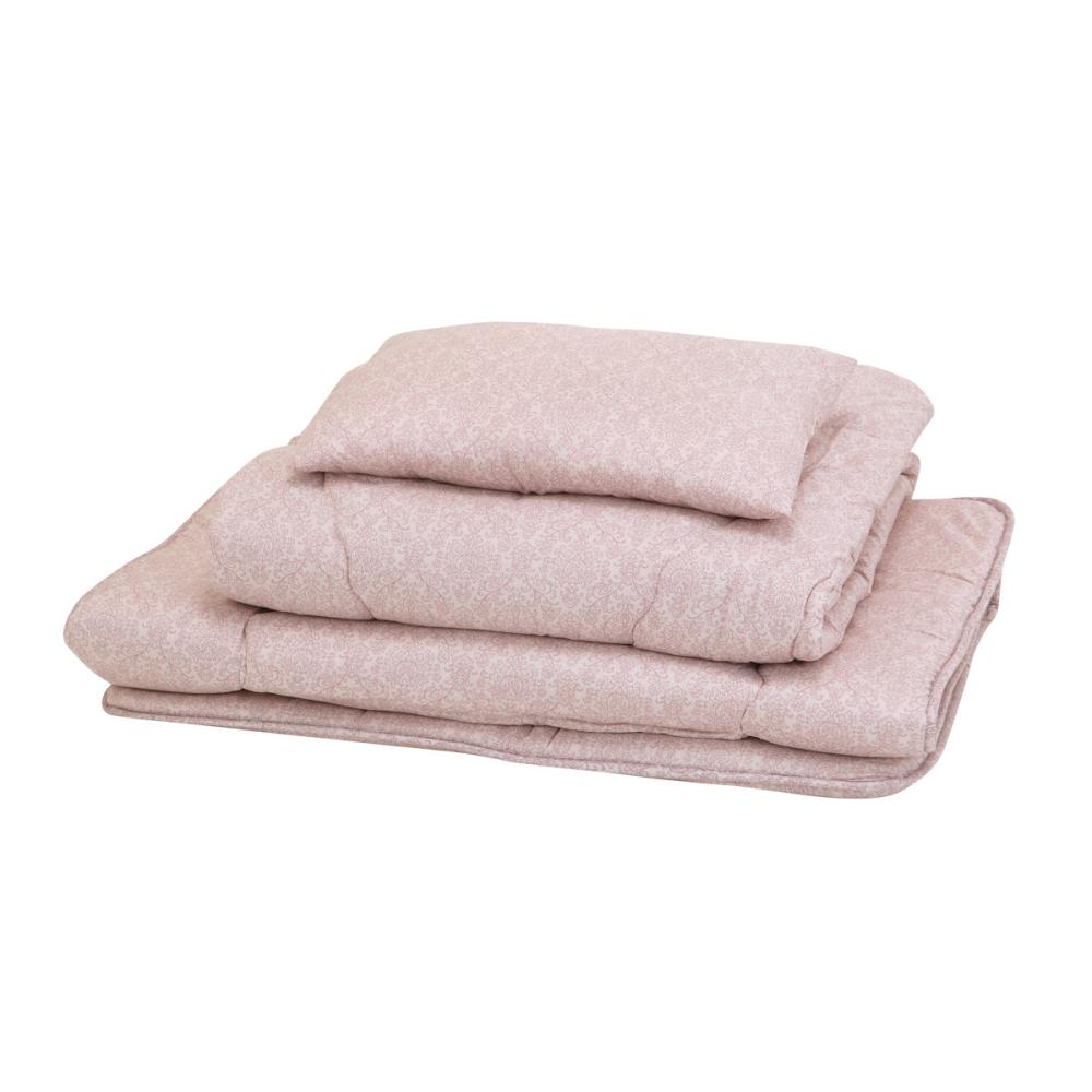 アテーナライフ　カバーなしでも使えるお買い得寝具３点セット　ピンク又はベージュ（色指定不可）