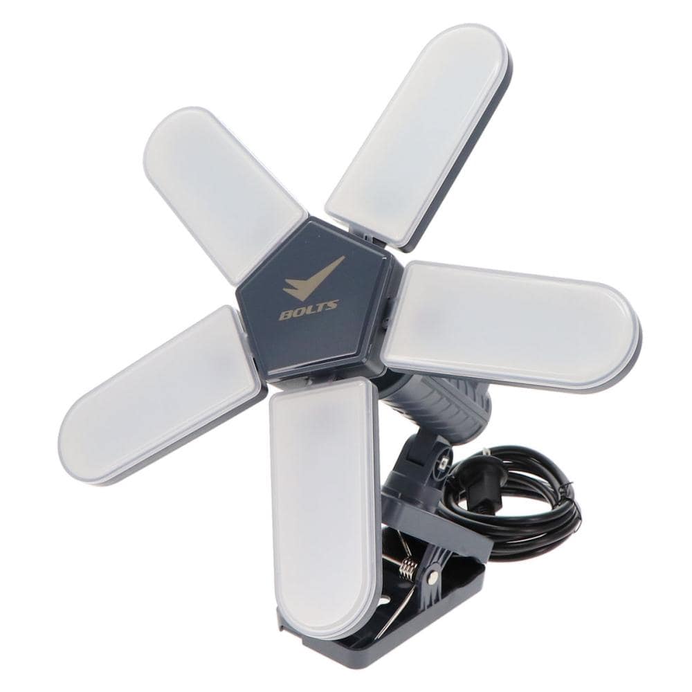 ＢＯＬＴＳ（ボルトス）　防雨型クリップ付き５枚羽ＬＥＤライト　５０００ルーメン　ＲＺＰ－５０００Ｓ－５