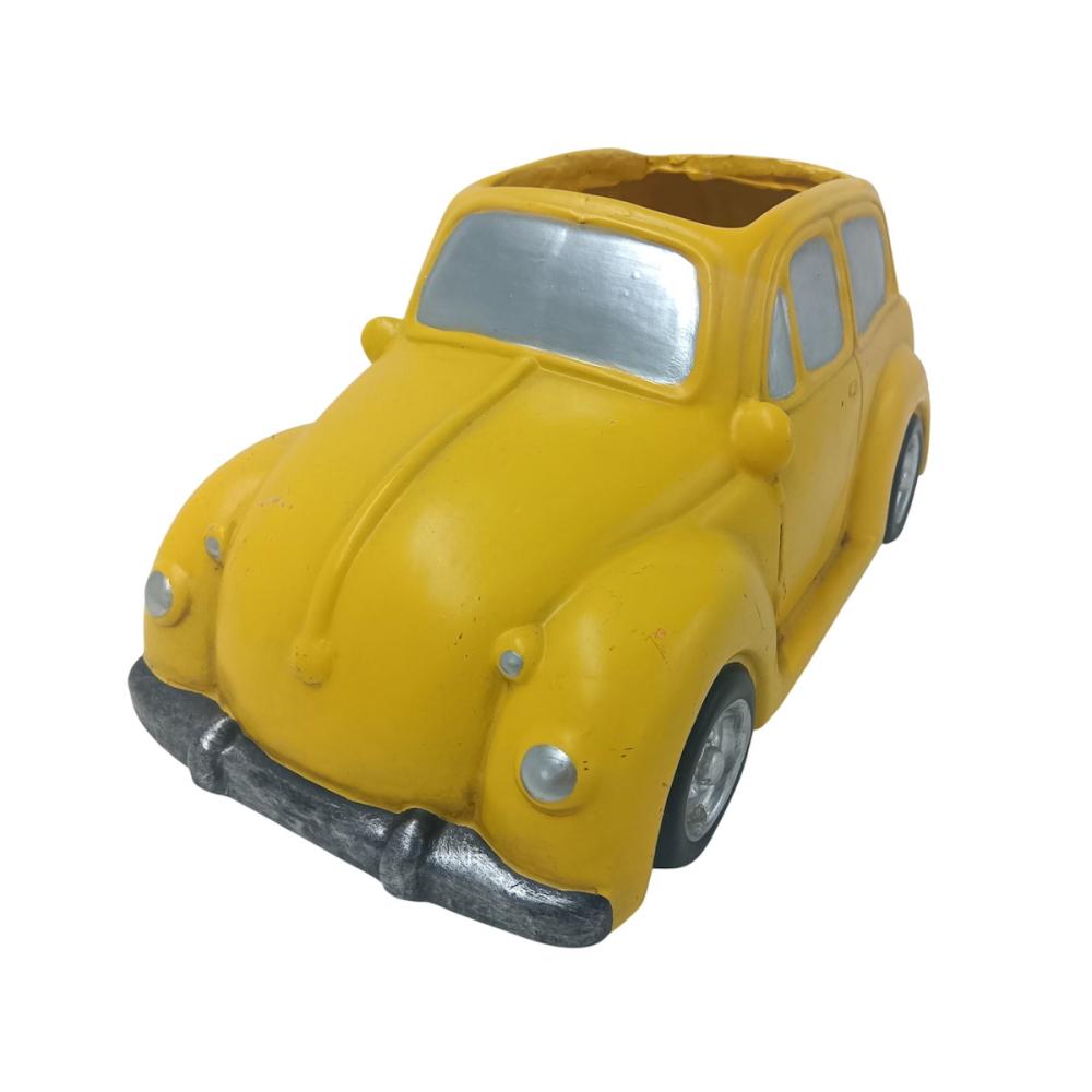 Ｂｒｅｅｚｙ　Ｇｒｅｅｎ　ガーデンオブジェ　クルマ　Ｍサイズ　イエロー