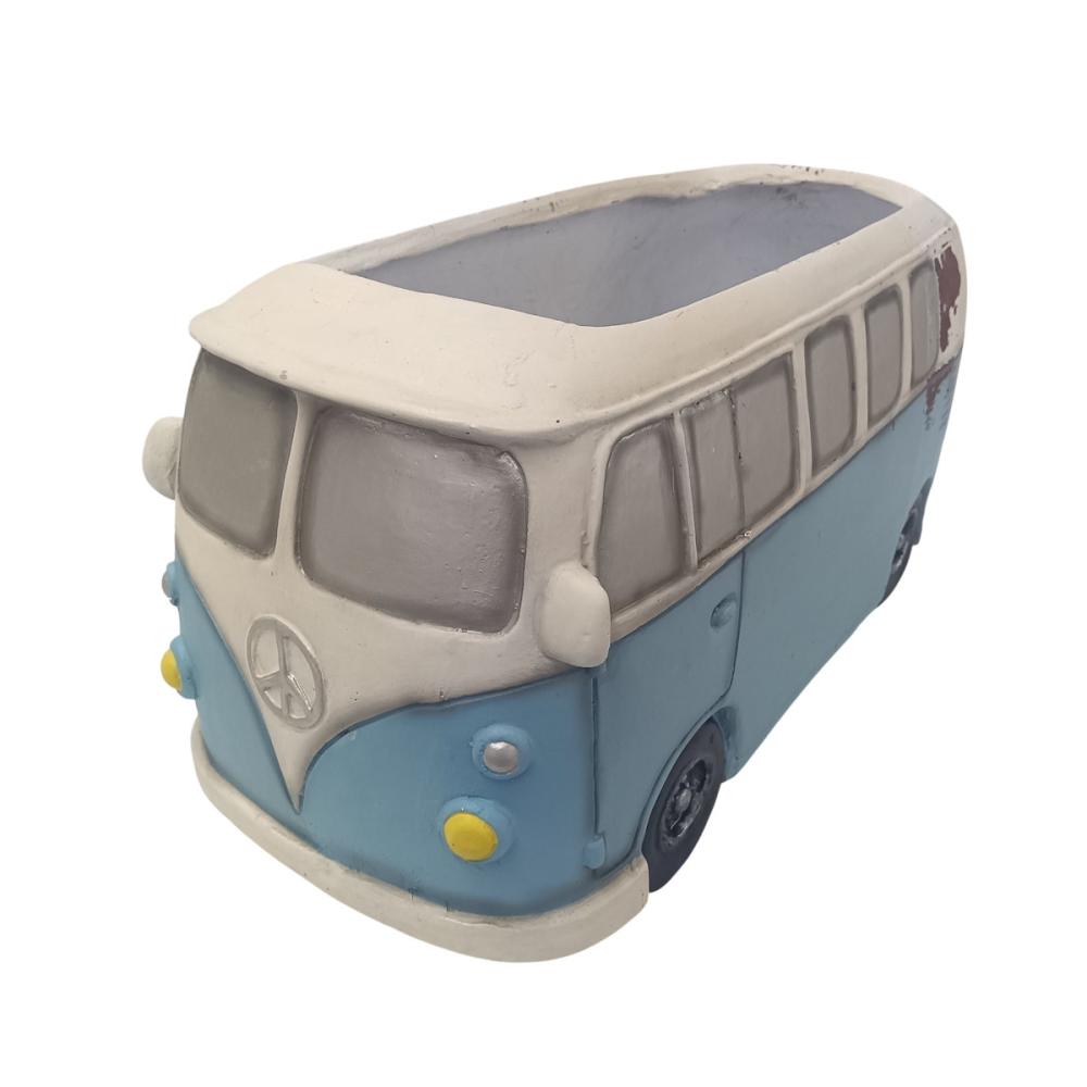 Ｂｒｅｅｚｙ　Ｇｒｅｅｎ　ガーデンオブジェ　バス　Ｌサイズ　ブルー