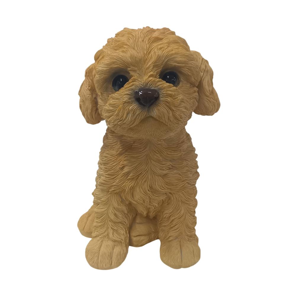 Ｂｒｅｅｚｙ　Ｇｒｅｅｎ　ガーデンオブジェ　トイプードル　ベージュ　Ｓ　ＢＥ