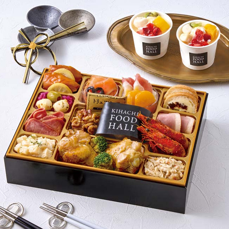 【２６年おせち】東京青山「ＫＩＨＡＣＨＩ」監修　ＫＩＨＡＣＨＩ　ＦＯＯＤ　ＨＡＬＬオードブル＆パフェアイス　Ｗ４１－２Ｂ【注文期限１２月１５日】