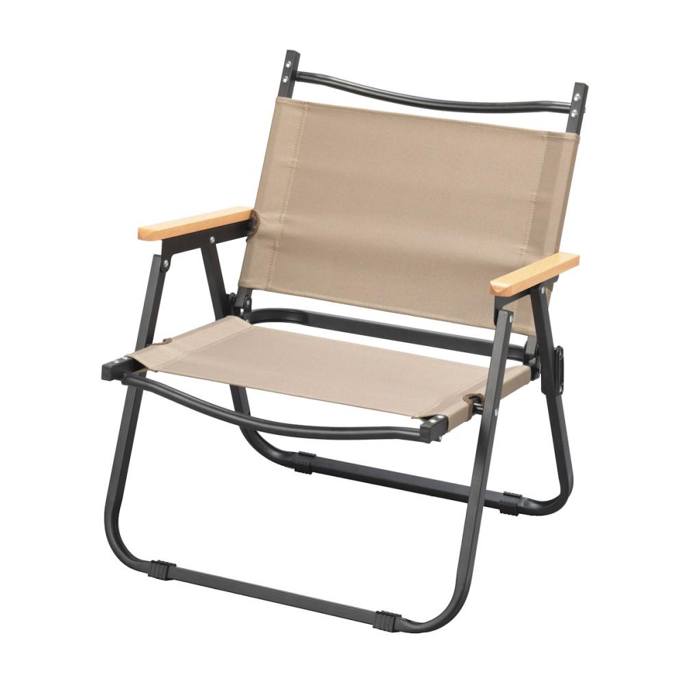 ナチュラルシーズン　折畳みロースタイルチェア　モカ