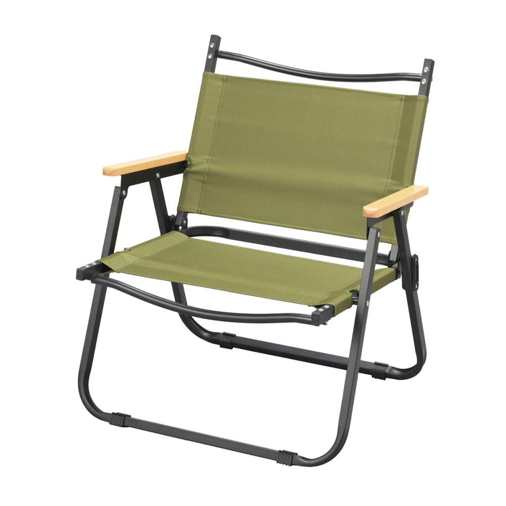 ナチュラルシーズン　折畳みロースタイルチェア　カーキ