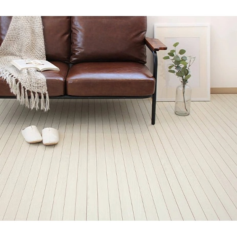 ウッドカーペット　ウッディ　団地間６畳　２４３×３４５ｃｍ　アイボリー