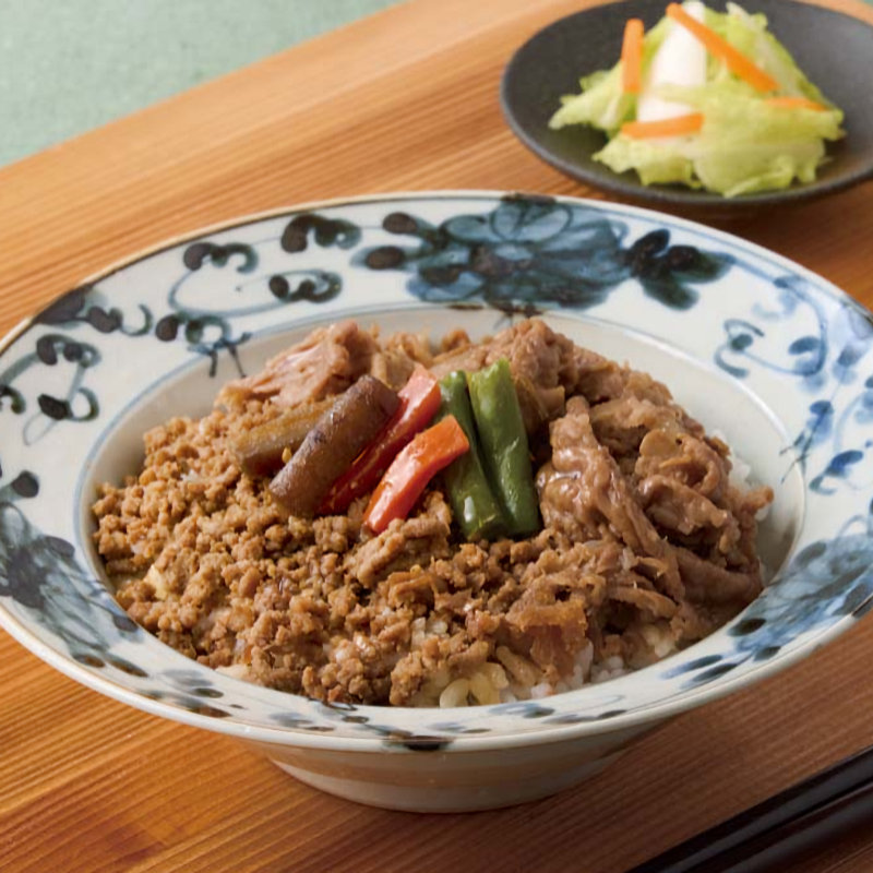 【25年お歳暮】「新杵屋」×「米沢牛黄木」牛肉どまん中一膳ご飯 GD48【注文期限12月14日】