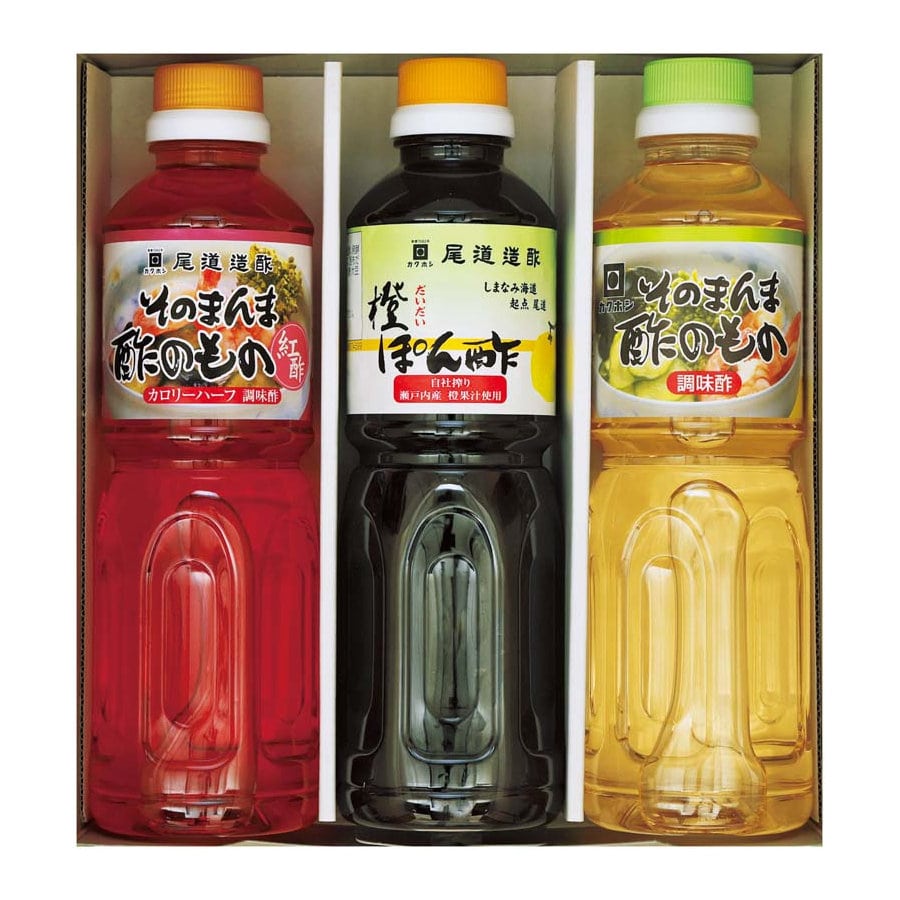 【２５年お歳暮】尾道造酢　そのまんま酢のものと橙ぽん酢セット　Ｂ４５－１【注文期限１２月１４日】