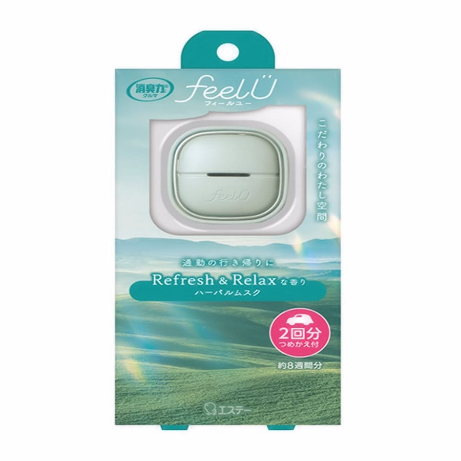 エステー　消臭力　クルマ用　ｆｅｅｌＵ　クリップ　ハーバルムスク