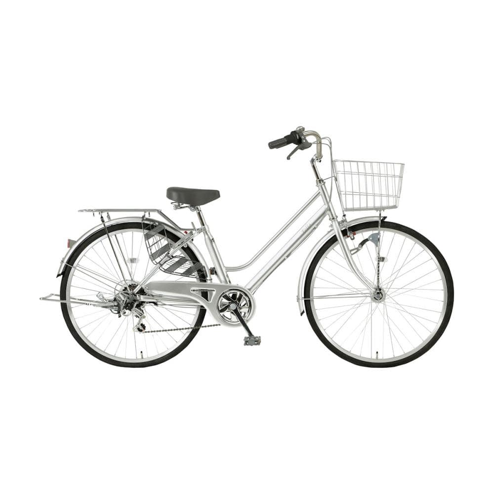 武田産業　軽快車　２０２６年モデル　パンクしにくい　フォッラ　２７インチ　シルバー