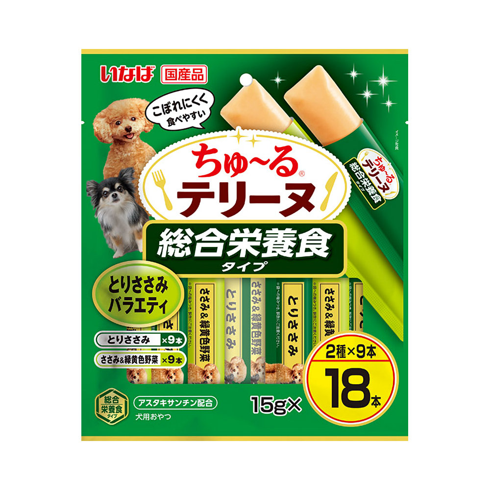いなば　ちゅ～るテリーヌ　総合栄養食タイプ　とりささみバラエティ　１５ｇ×１８本