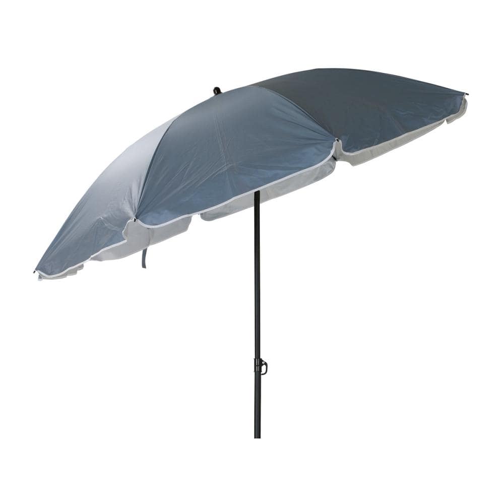 ナチュラルシーズン　チルトレジャーパラソル　ディープブルー／シルバー　１８０ｃｍ
