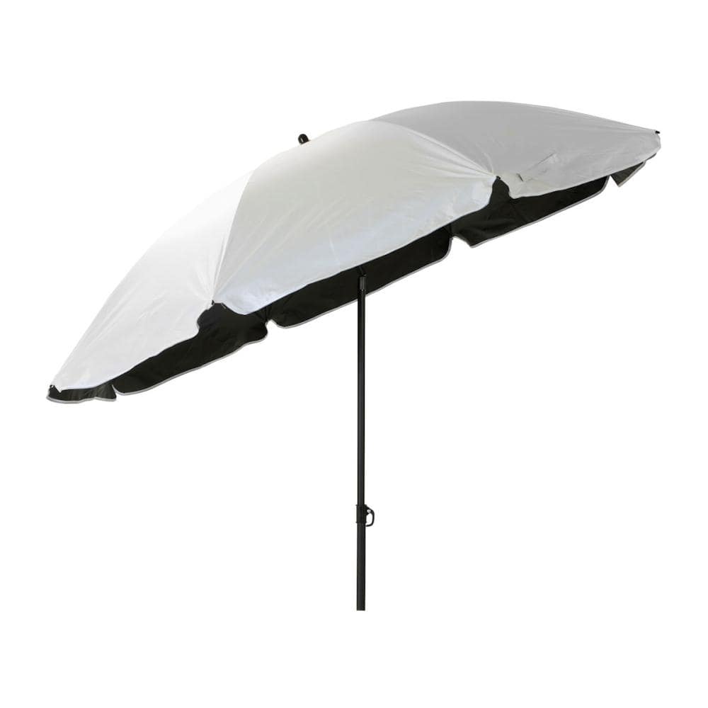 ナチュラルシーズン　ブラッククール　チルトレジャーパラソル　クールホワイト／ブラック　１８０ｃｍ