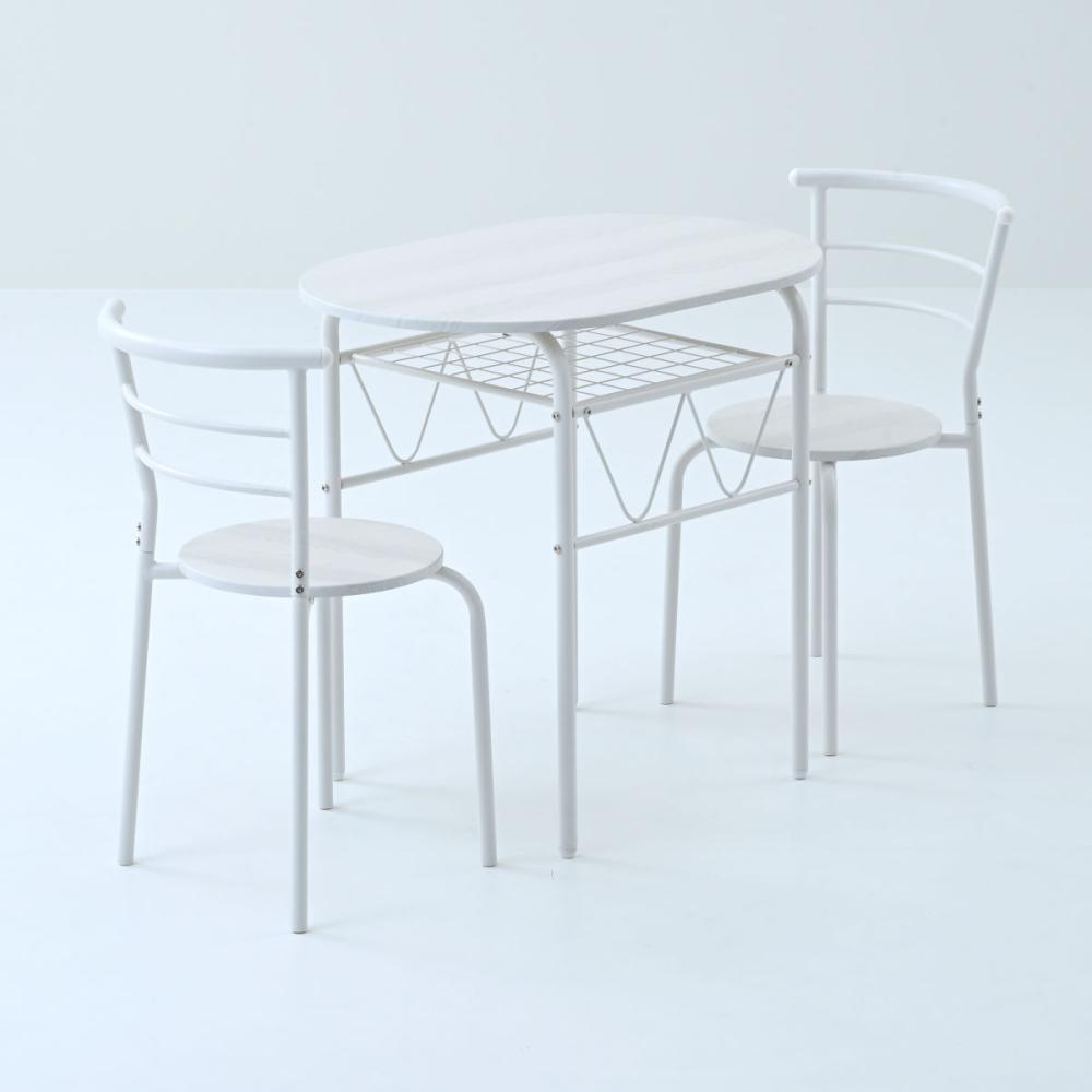 山善　ダイニング３点セツト　ＢＤＳ－３（ＷＷ／ＭＷＨ）