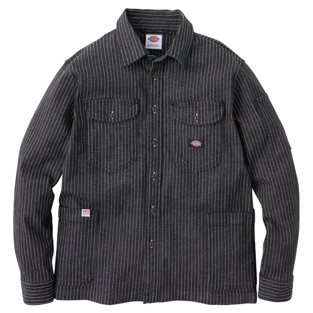 ディッキーズ ストレッチウォバッシュ シャツジャケット グラファイト 3XL D-698