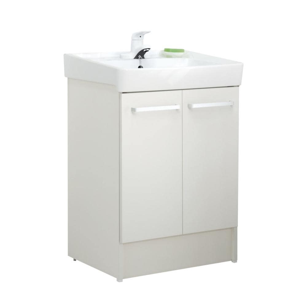 ＬＩＸＩＬ　ＩＮＡＸ　洗面化粧台　Ｄ７シリーズ　シングル水栓　扉タイプ　間口６０ｃｍ　一般地用　ホワイト　Ｄ７Ｎ６－６０４Ｙ／ＶＰ１Ｗ