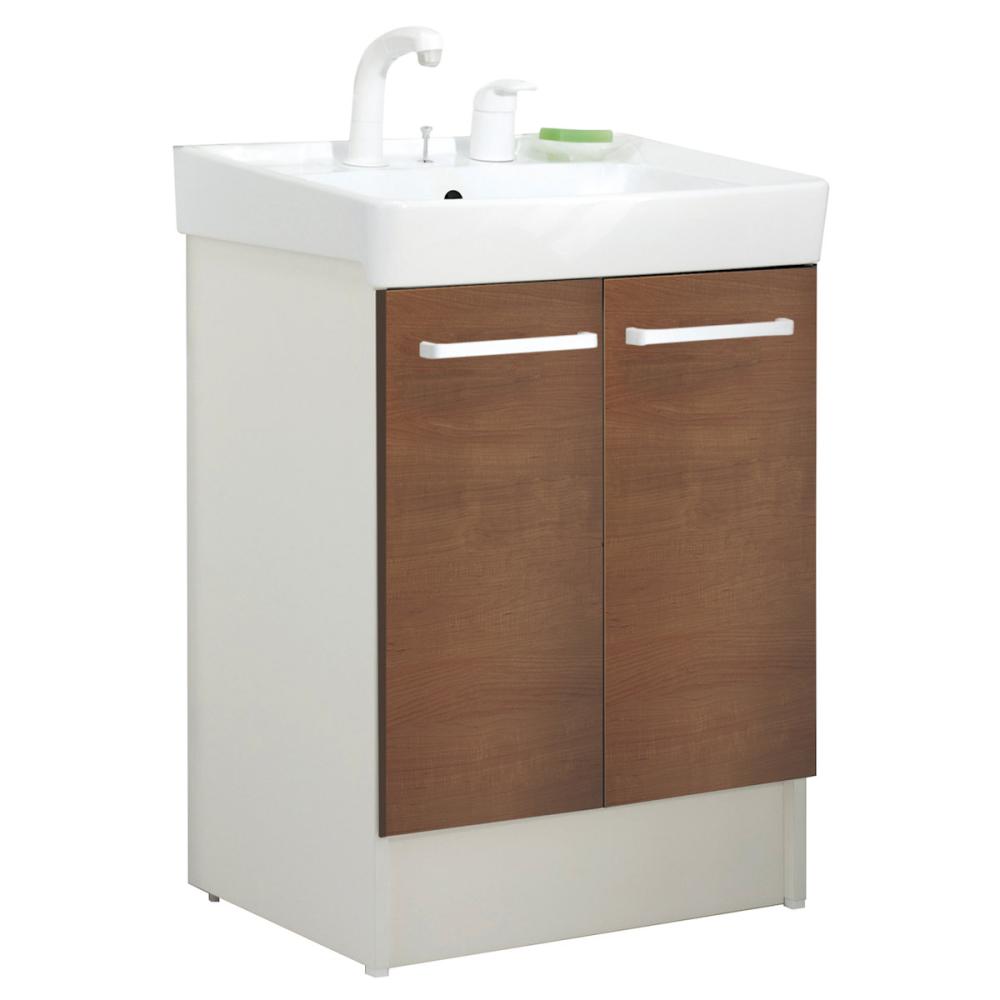 ＬＩＸＩＬ　ＩＮＡＸ　洗面化粧台　Ｄ７シリーズ　シャワー水栓　扉タイプ　間口６０ｃｍ　一般地用　クリエモカ　Ｄ７Ｎ６－６０５ＳＹ－Ｗ／ＬＭ２Ｗ