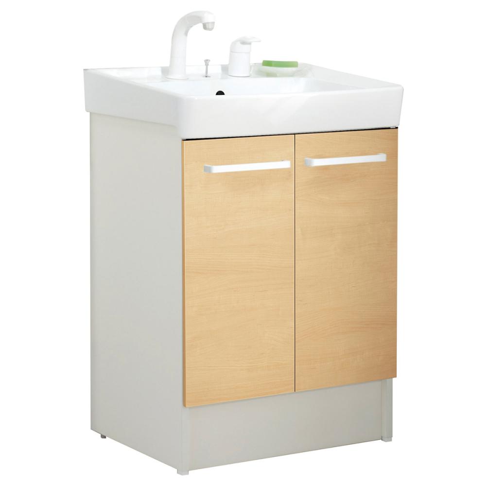 ＬＩＸＩＬ　ＩＮＡＸ　洗面化粧台　Ｄ７シリーズ　シャワー水栓　扉タイプ　間口６０ｃｍ　一般地用　クリエペール　Ｄ７Ｎ６－６０５ＳＹ－Ｗ／ＬＰ２Ｗ