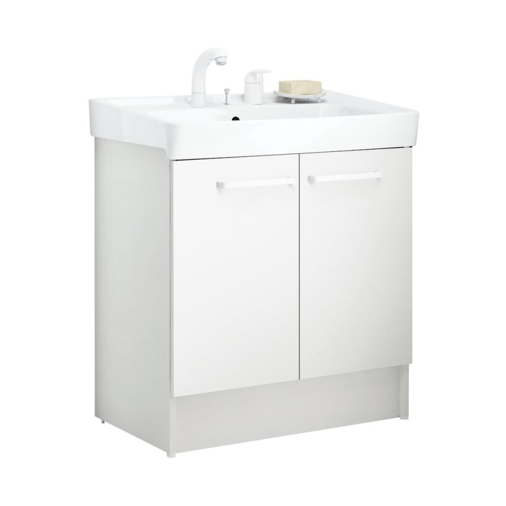 ＬＩＸＩＬ　ＩＮＡＸ　洗面化粧台　Ｄ７シリーズ　シャワー水栓　扉タイプ　間口７５ｃｍ　一般地用　ホワイト　Ｄ７Ｎ６－７５５ＳＹ－Ｗ／ＶＰ１Ｗ