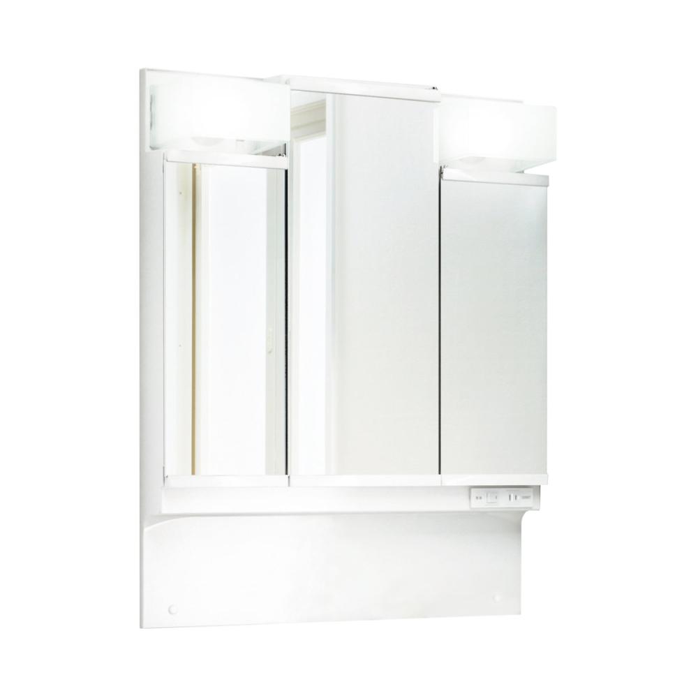 ＬＩＸＩＬ　ＩＮＡＸ　洗面化粧台ミラー　Ｄ７／Ｖ１シリーズ　３面鏡　ＬＥＤ　くもり止めコート付　間口７５ｃｍ　ＭＤ７Ｘ４－７５３ＴＹＪＵ