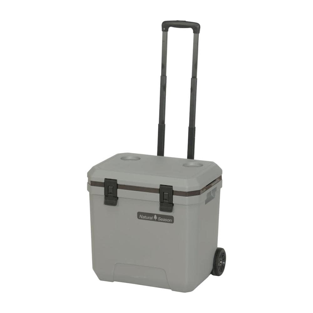 【予約商品】　ナチュラルシーズン　真空パネル　キャリークーラーボックス　グレー　３６Ｌ　【注文期限：２／２８】