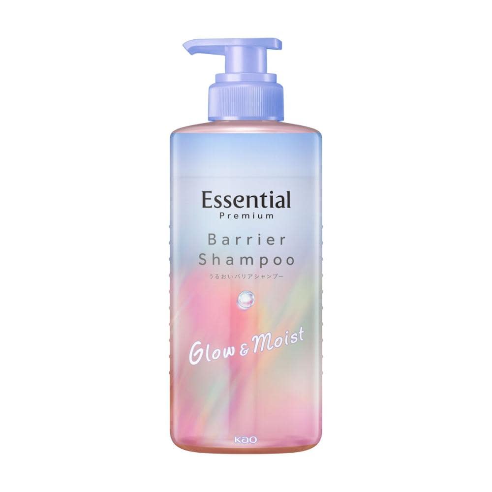 花王　エッセンシャル　プレミアム　うるおいバリアシャンプー　グロウ＆モイスト　本体　４５０ｍＬ