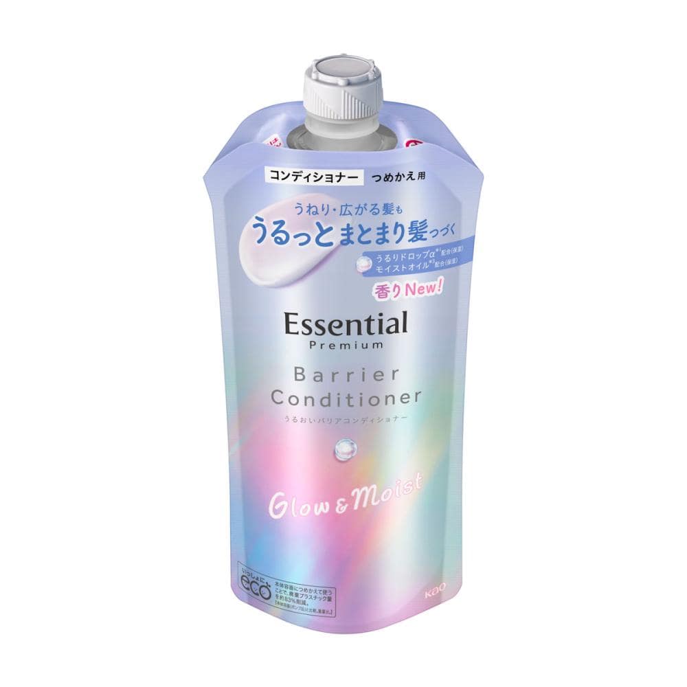 花王　エッセンシャル　プレミアム　うるおいバリアコンディショナー　グロウ＆モイスト　詰め替え用　３４０ｍＬ