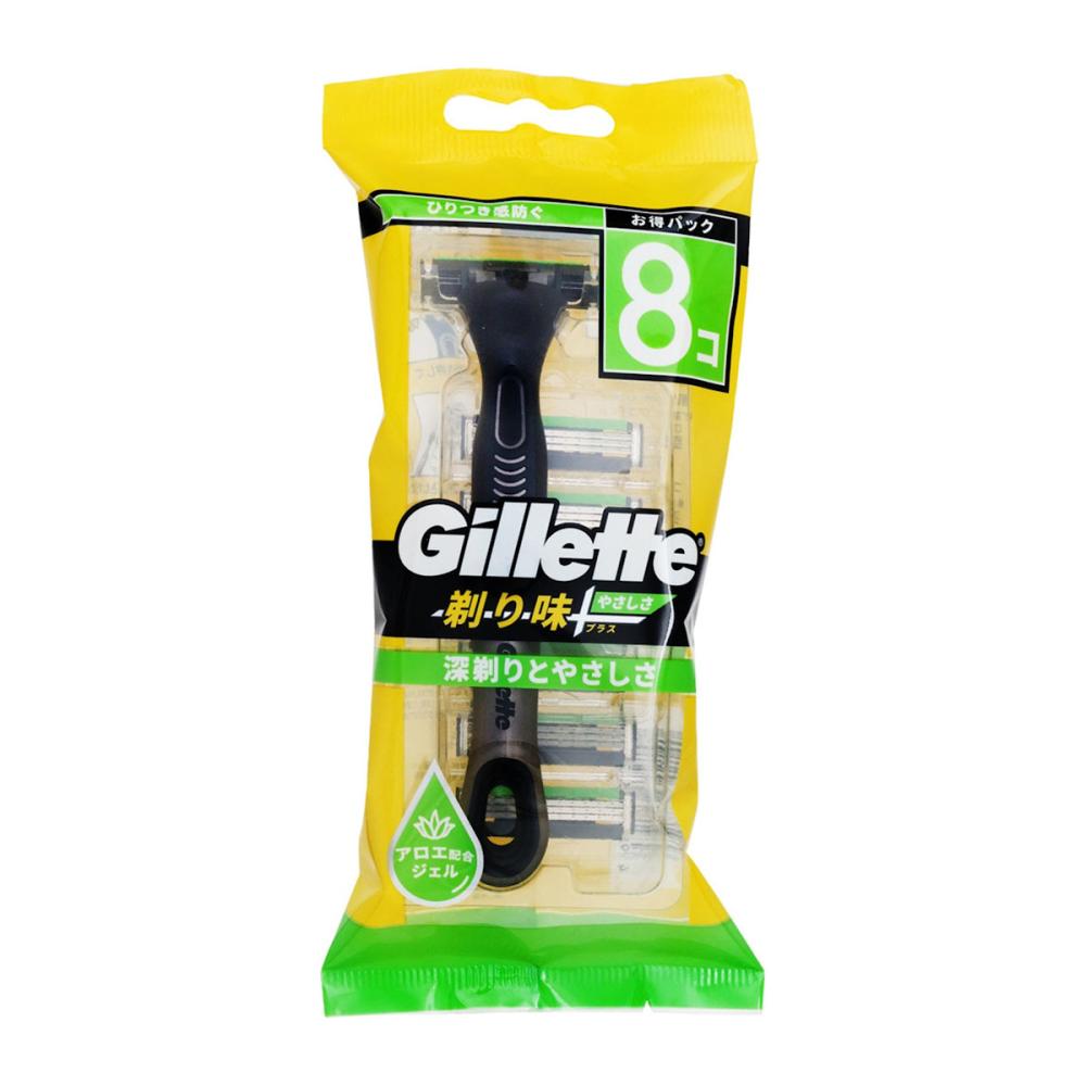 Ｐ＆Ｇ　ジレット　剃り味＋プラスやさしさ　ホルダー＋替刃８個付き