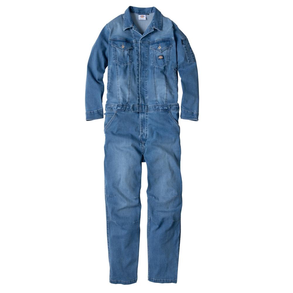 ディッキーズ　ストレッチシルキーデニム　ツナギ　ライトインディゴ　ＸＳ　Ｄ－６８６