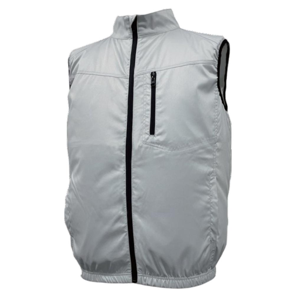 【先行予約】　コメリ　ファンが取り付けられるウェアシリーズ　ベスト　シルバー　ＬＬ　【申込期限：３月３１日】