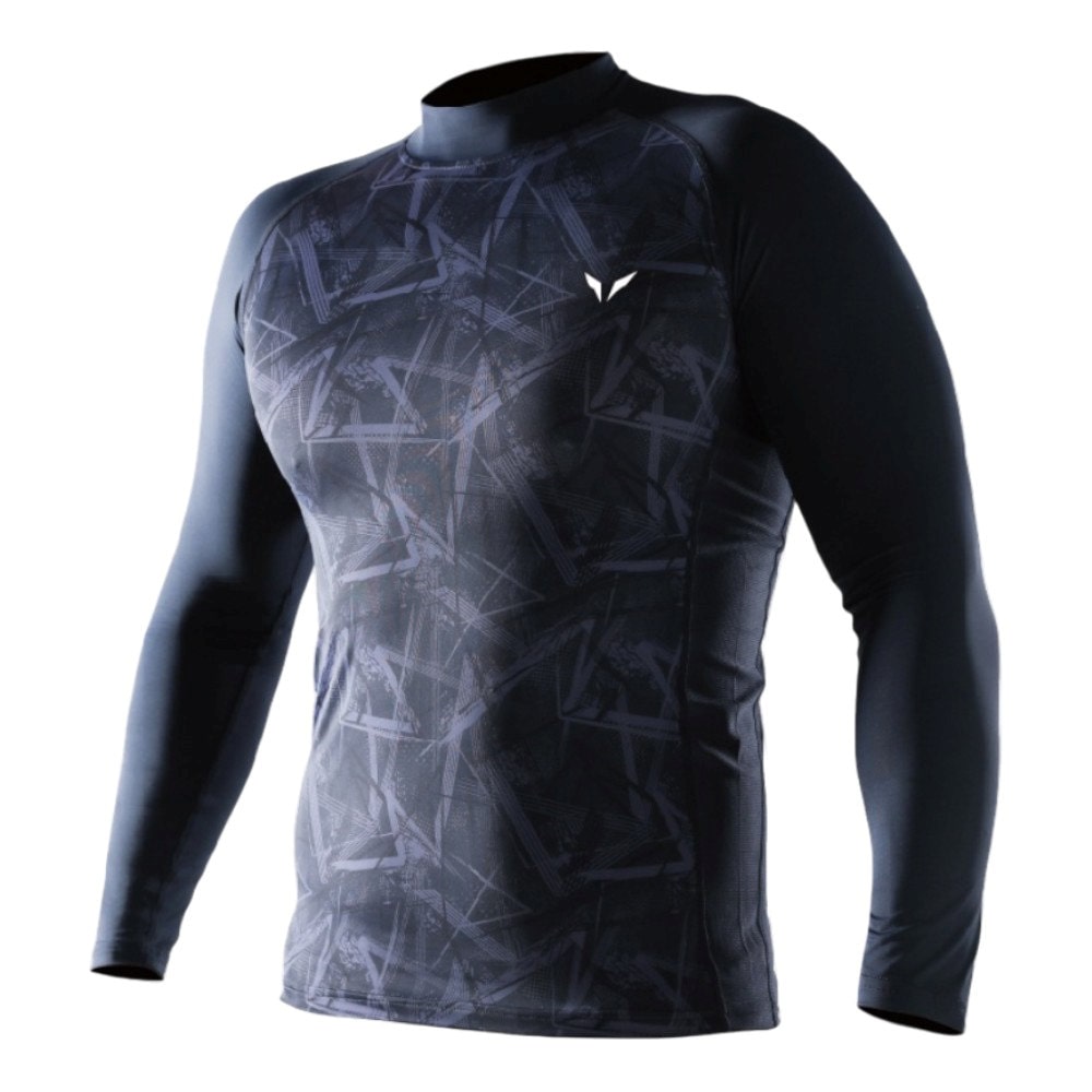 ｖａｌｂｏｒｄｅｒ（ヴァルボーダー）　遮熱冷感ナイロンコンプレッション　長袖　ネイビー　ＬＬ