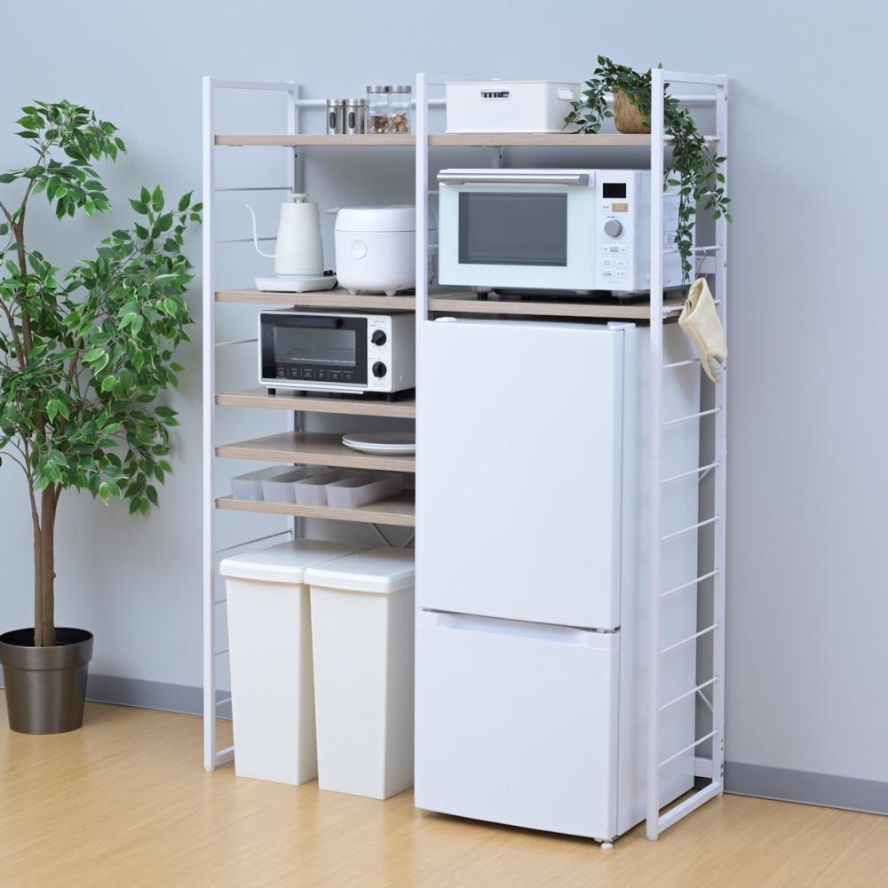 ＹＡＭＡＺＥＮ（山善）　冷蔵庫上ラック　ＭＥＳ１７１１３ＲＡＩＶＳＷＨ