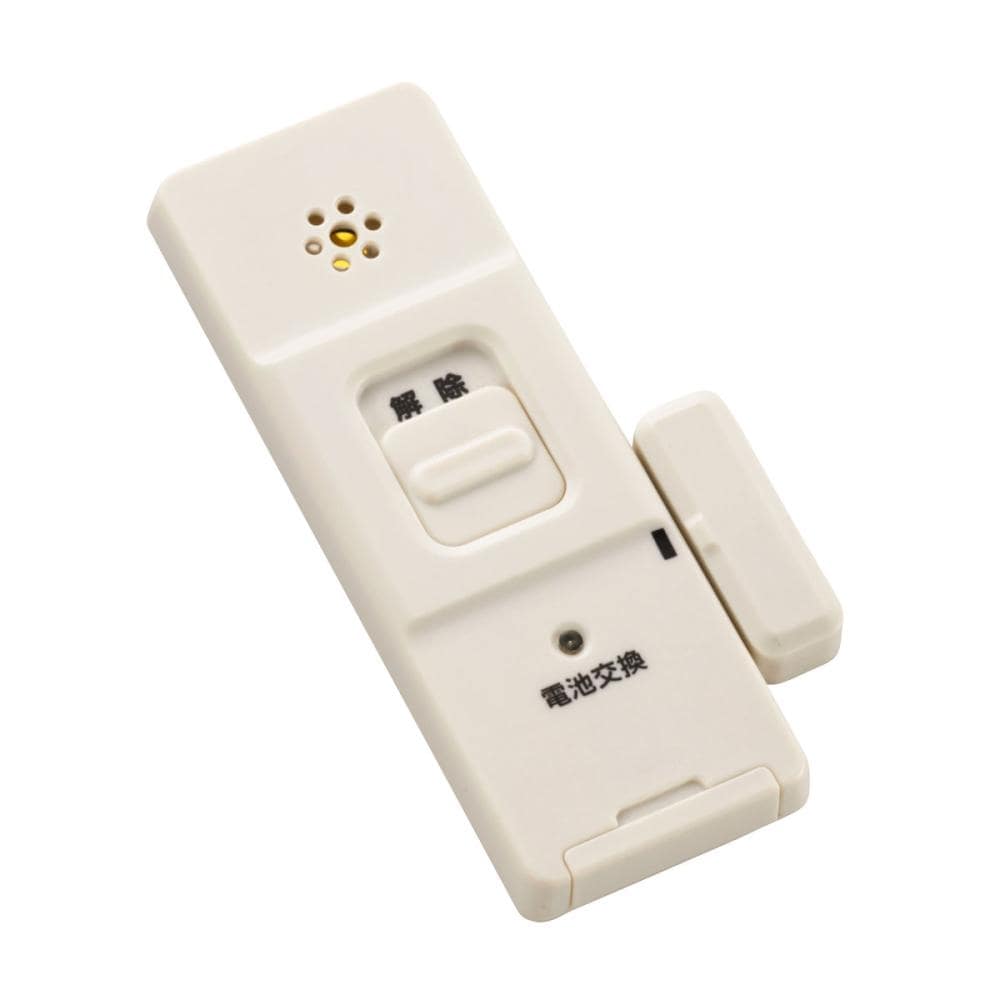 オーム電機　防犯窓アラーム　開放・衝撃Ｗ検知型　白　２個入り