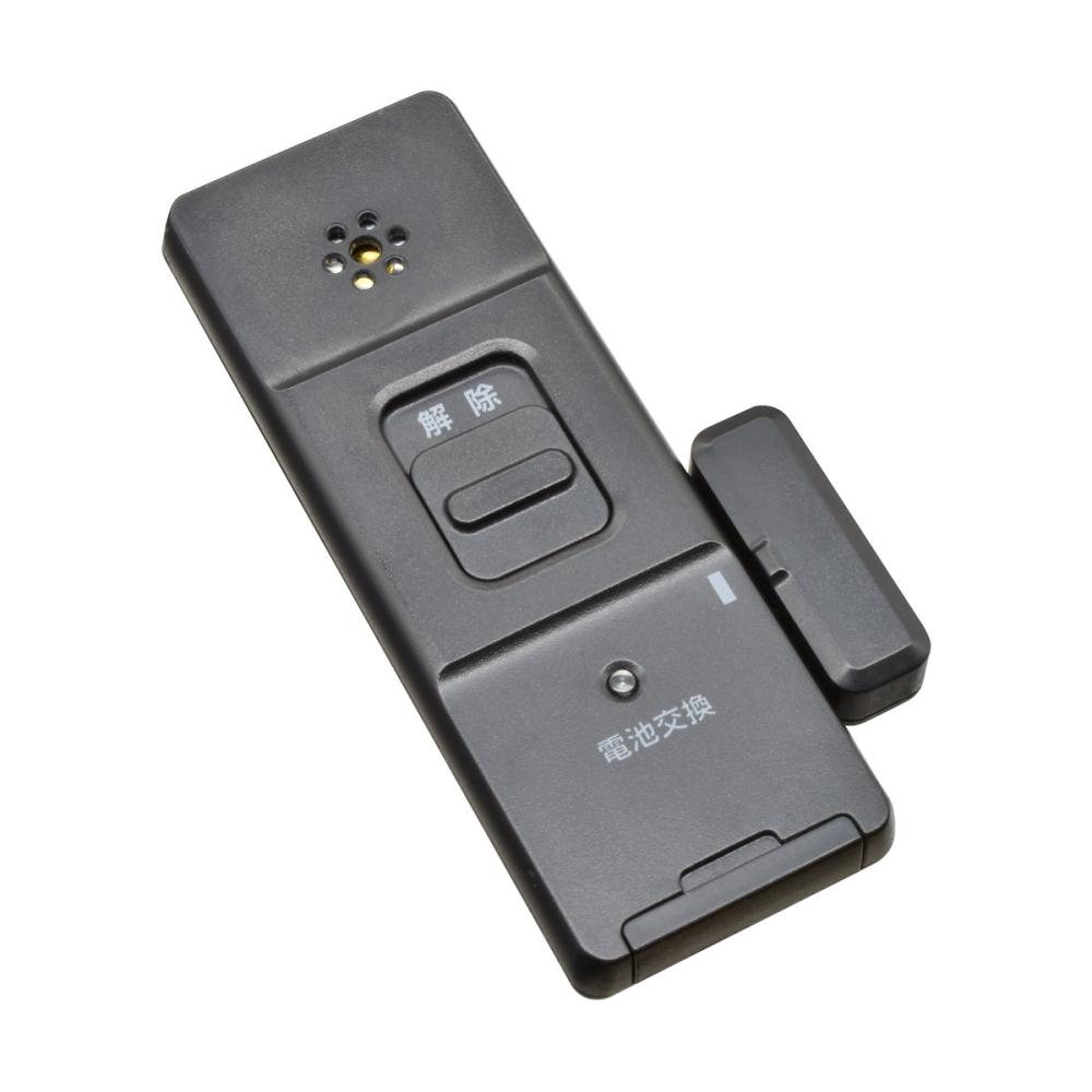 オーム電機　防犯窓アラーム　開放・衝撃Ｗ検知　黒　２個入り