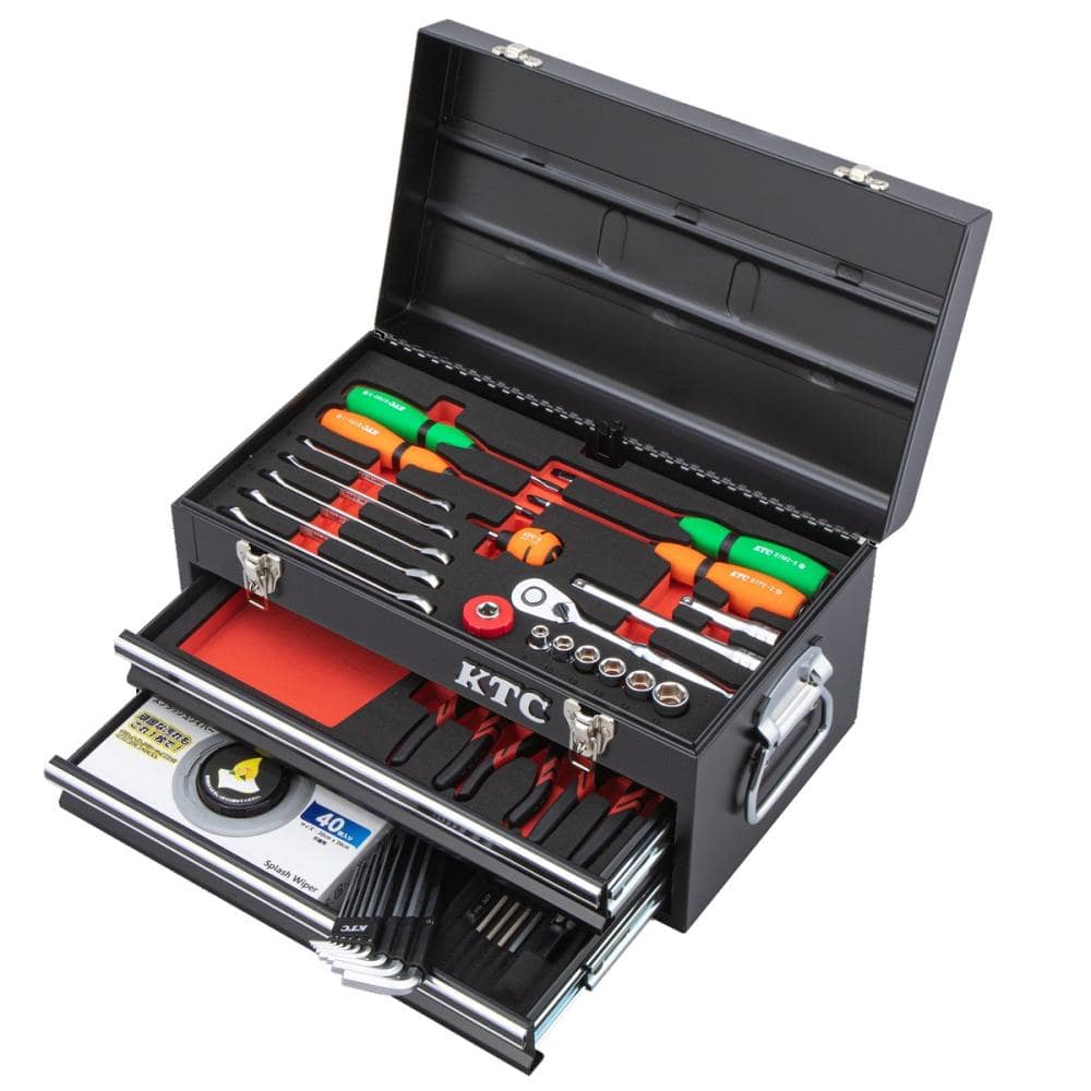 京都機械工具　ＫＴＣ　工具セット（チェストタイプ）４０点　ブラック　ＳＫ３４０２６ＸＢＫ