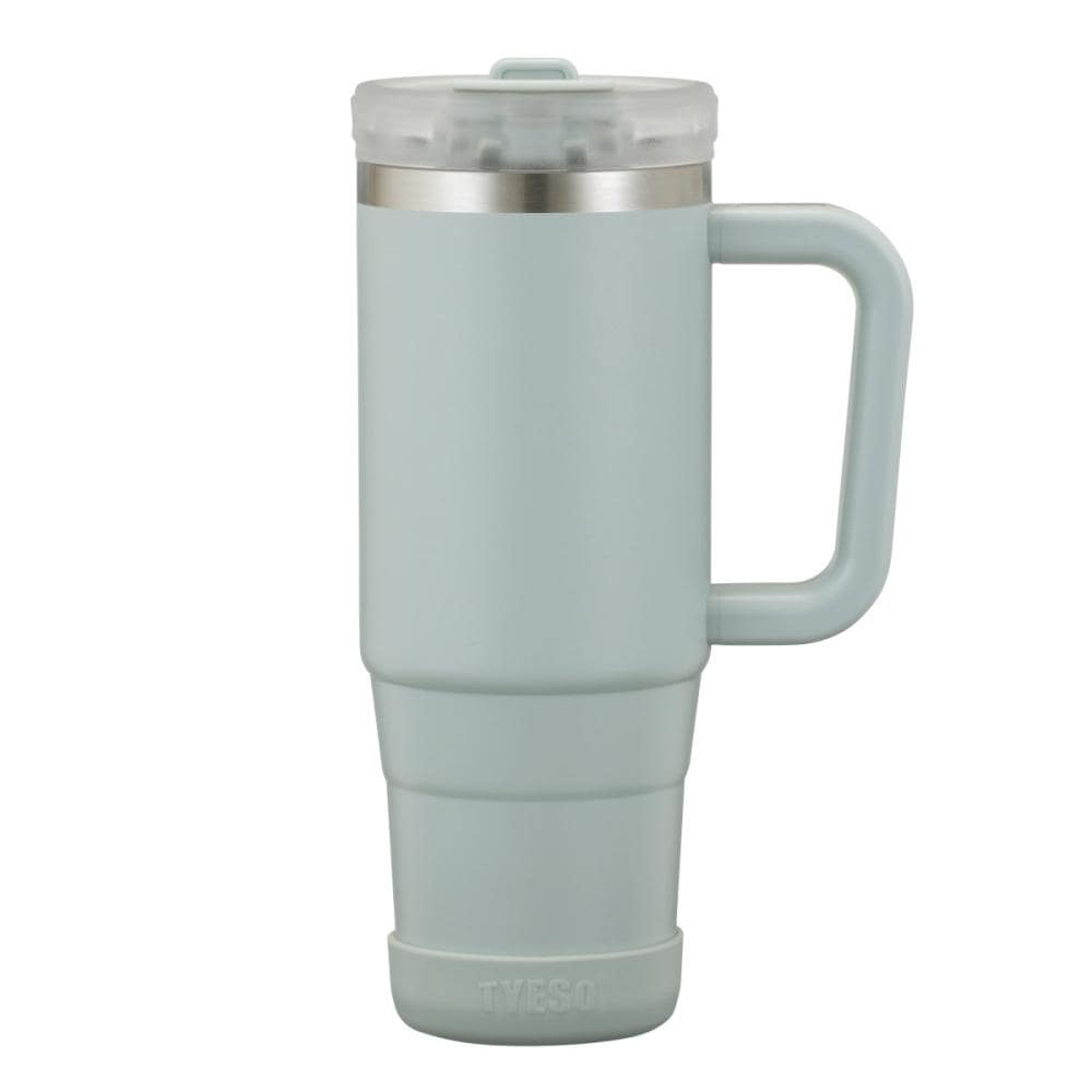 アテーナライフ　ハンドル付きストロータンブラー　９００ｍＬ　グリーン