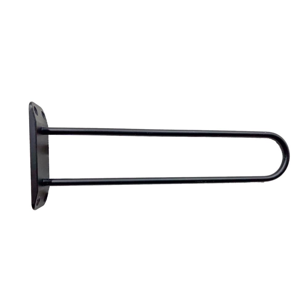 アイワ金属　アイアンフックＵ　ロング　ブラック　ＡＰ－３０３６Ｂ