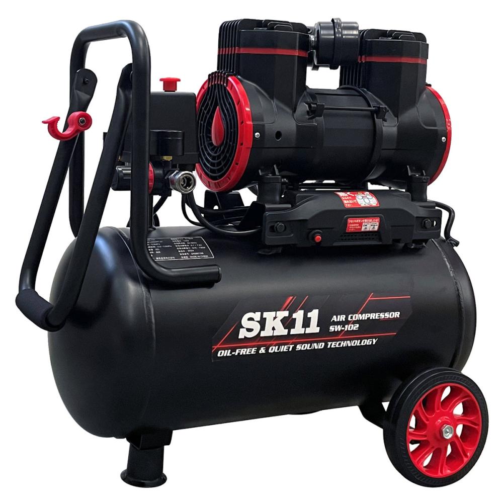 藤原産業 SK11 オイルレスエアコンプレッサーSW－102 SW