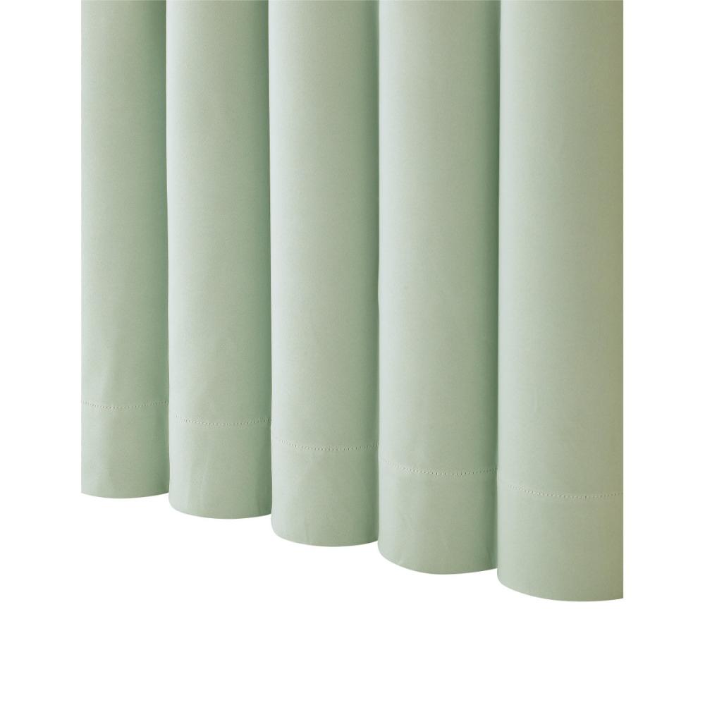ドレープカーテン　バーノン　１級遮光　グリーン　１００×１３５ｃｍ　２枚組