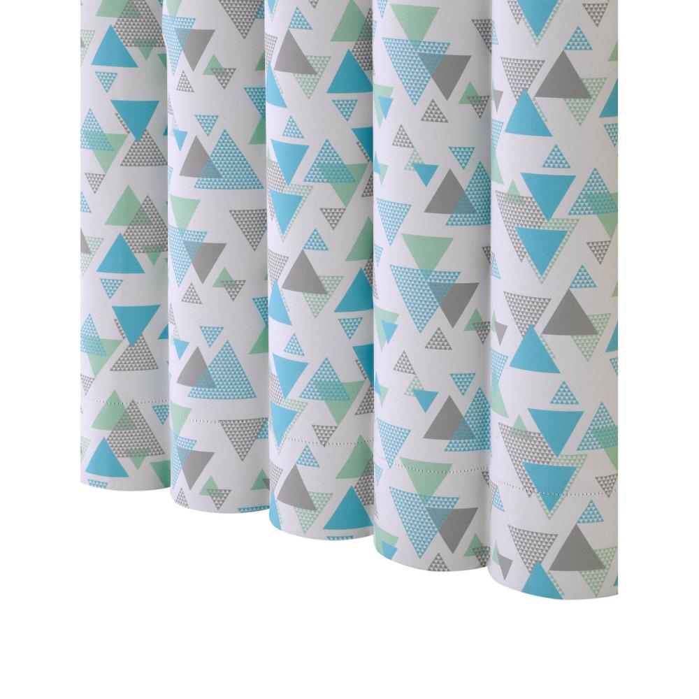 ドレープカーテン　アングル　１級遮光　ブルー　１００×１７８ｃｍ　２枚組