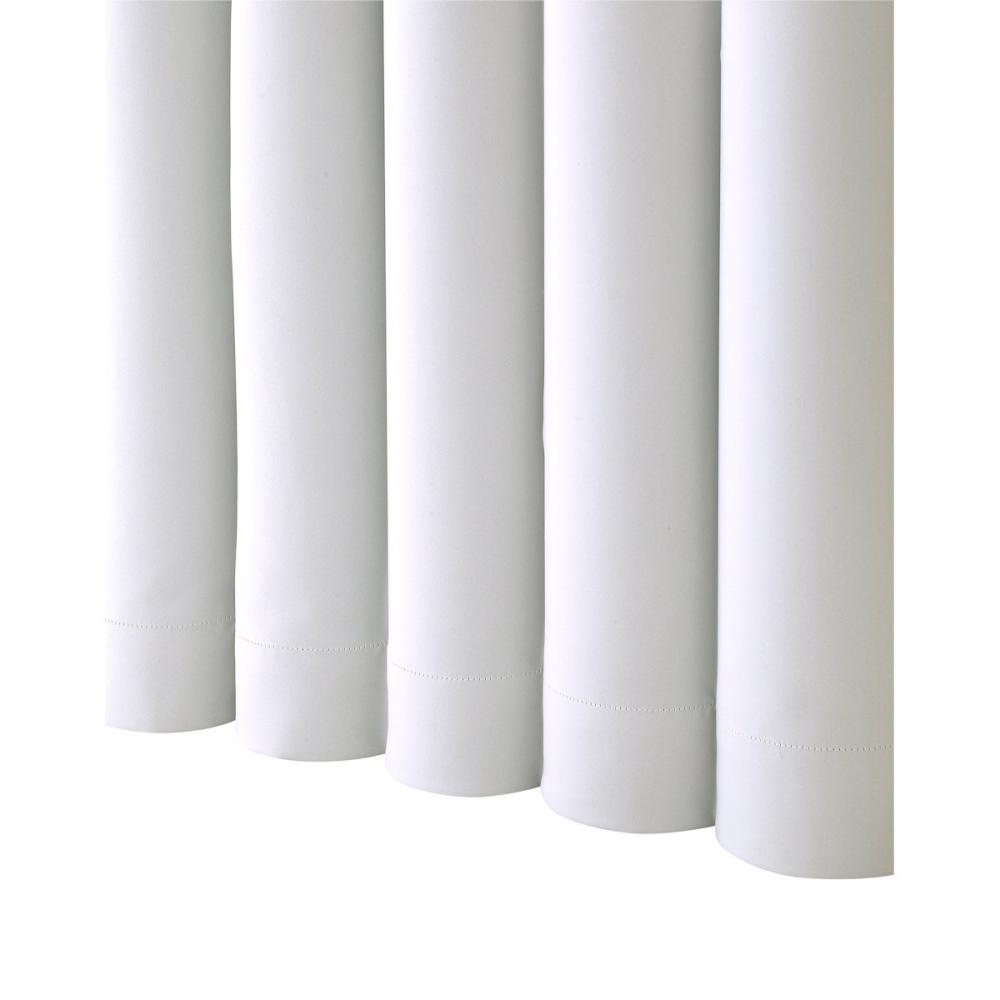 ドレープカーテン　バーノン　１級遮光　ホワイト　１００×２００ｃｍ　２枚組