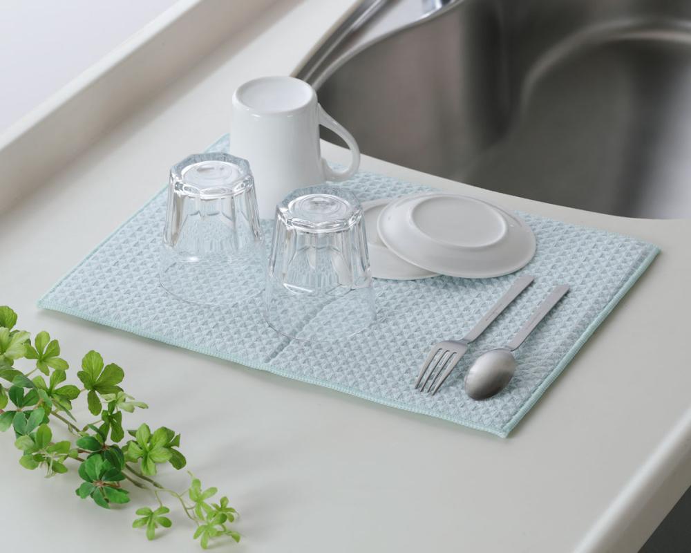 Ｌ’ＣＲＥＳＴ（ルクレスト）　抗菌防臭水切りマット　４０×３０ｃｍ　