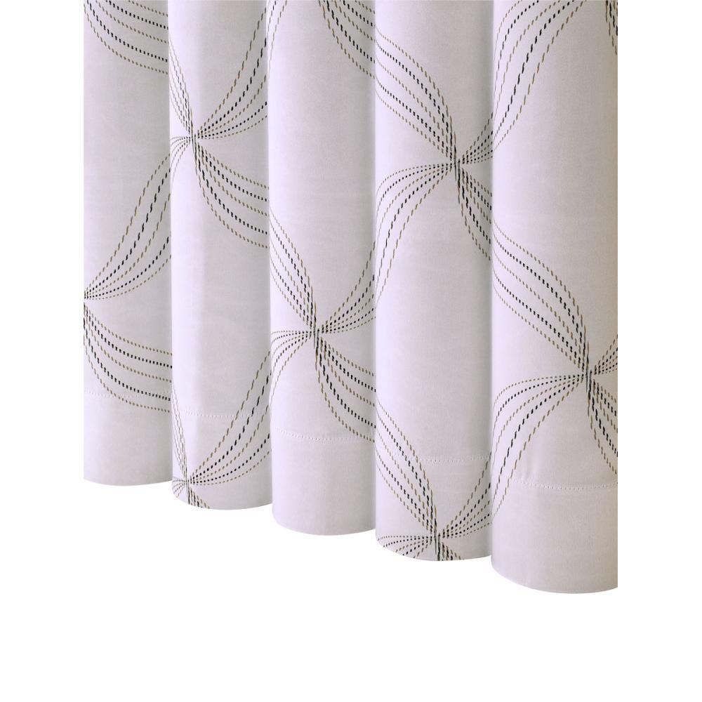 ドレープカーテン　シュリ　遮光２級　アイボリー　１００×１３５ｃｍ　２枚組