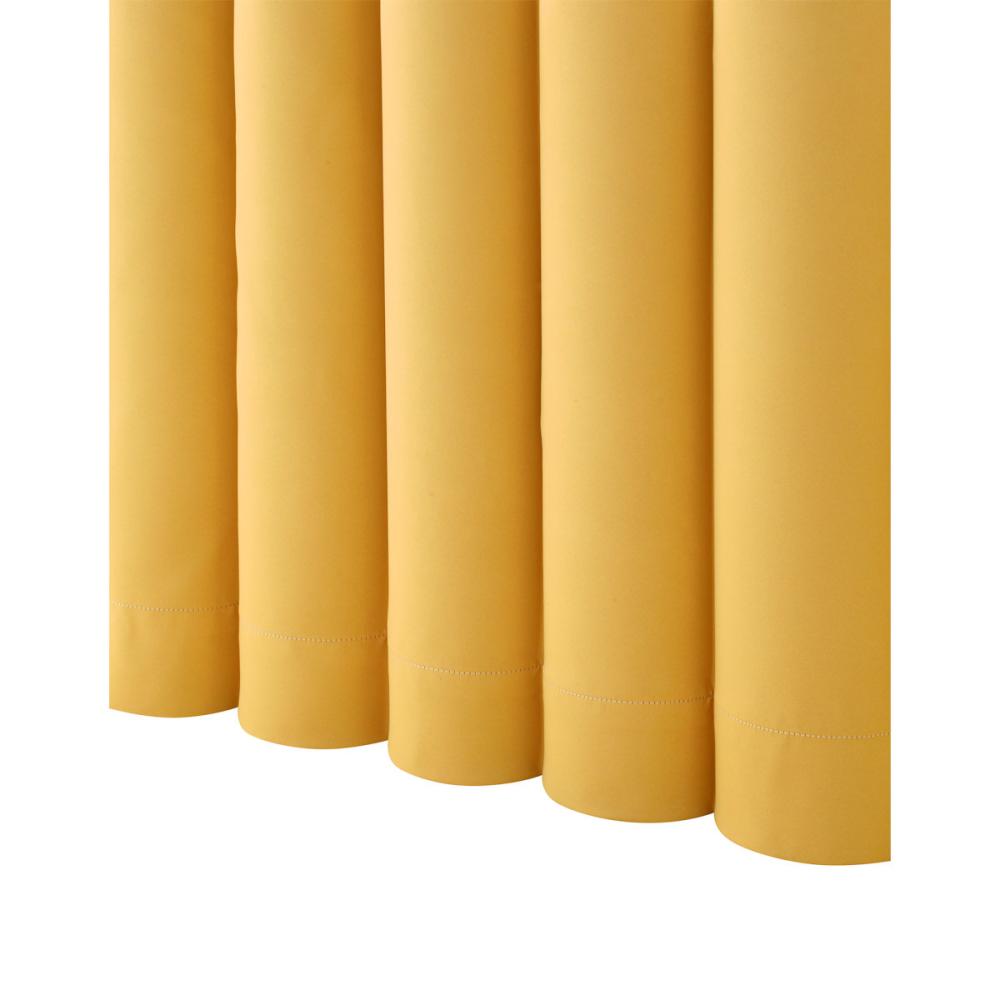 ドレープカーテン　ベルーイ　１級遮光・防炎　イエロー　１５０×１７８ｃｍ　１枚入り